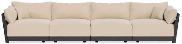 Modular Bondi Black 4-Seater Sofa in Vanilla | Classic Blend