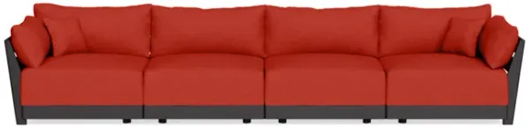 Modular Bondi Black 4-Seater Sofa in Cayenne | Classic Blend