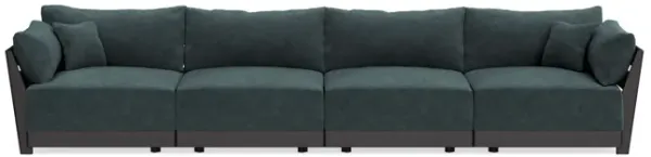 Modular Bondi Black 4-Seater Sofa in Nightfall | Classic Blend