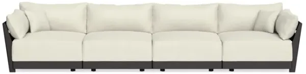 Modular Bondi Black 4-Seater Sofa in Eggshell | Classic Blend