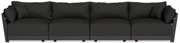 Modular Bondi Black 4-Seater Sofa in Peppercorn | Classic Blend