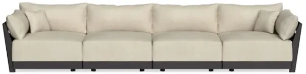 Modular Bondi Black 4-Seater Sofa in Almond | Classic Blend