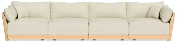 Modular Bondi Latte 4-Seater Sofa in Parchment | Classic Blend