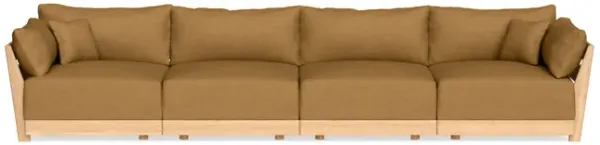 Modular Bondi Latte 4-Seater Sofa in Dijon | Classic Blend