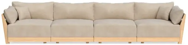 Modular Bondi Latte 4-Seater Sofa in Oyster | Classic Blend