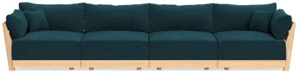 Modular Bondi Latte 4-Seater Sofa in Indigo | Classic Blend