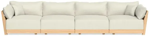 Modular Bondi Latte 4-Seater Sofa in Eggshell | Classic Blend