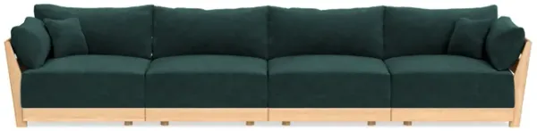 Modular Bondi Latte 4-Seater Sofa in Harbor Blue | Classic Blend