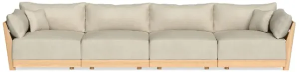Modular Bondi Latte 4-Seater Sofa in Almond | Classic Blend