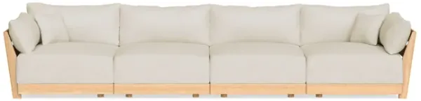 Modular Bondi Latte 4-Seater Sofa in Mascarpone | Classic Blend