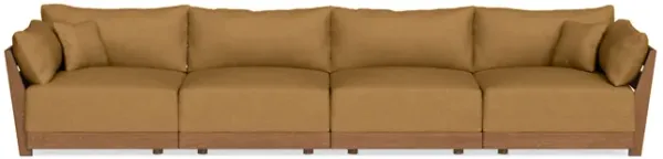 Modular Bondi Espresso 4-Seater Sofa in Dijon | Memory Foam Blend