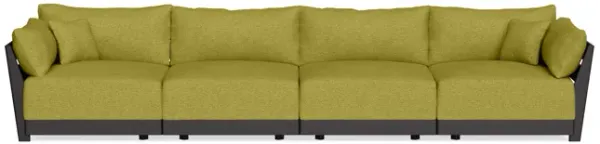 Modular Bondi Black 4-Seater Sofa in Avocado | Memory Foam Blend