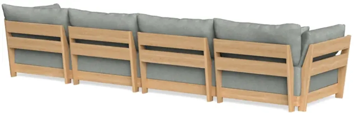 Modular Bondi Latte 4-Seater Sofa in Spa | Memory Foam Blend