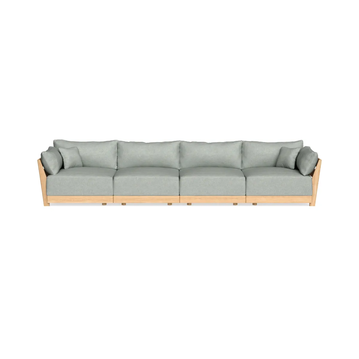 Modular Bondi Latte 4-Seater Sofa in Spa | Memory Foam Blend