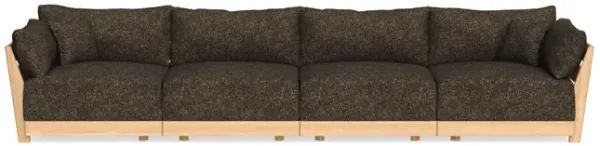 Modular Bondi Latte 4-Seater Sofa in Phantom | Memory Foam Blend