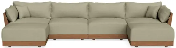 Modular Bondi Espresso 4-Seater U-Sectional in Cappuccino | Classic Blend