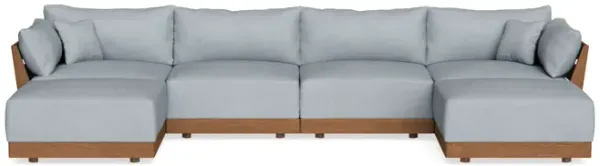 Modular Bondi Espresso 4-Seater U-Sectional in Ash | Classic Blend