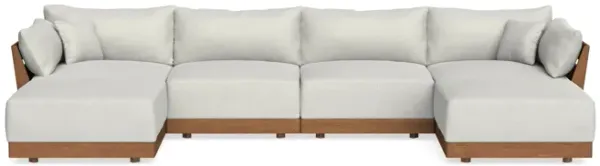 Modular Bondi Espresso 4-Seater U-Sectional in Dove Gray | Classic Blend