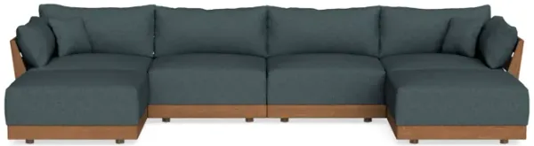 Modular Bondi Espresso 4-Seater U-Sectional in Ocean Gray | Classic Blend