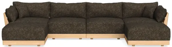 Modular Bondi Latte 4-Seater U-Sectional in Phantom | Classic Blend