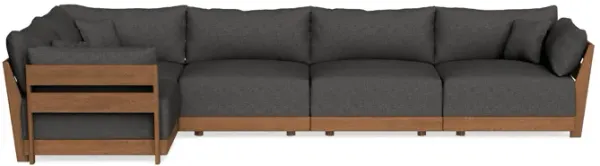 Modular Bondi Espresso 5-Seater L-Sectional in Graphite | Classic Blend