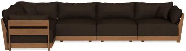 Modular Bondi Espresso 5-Seater L-Sectional in Espresso | Classic Blend