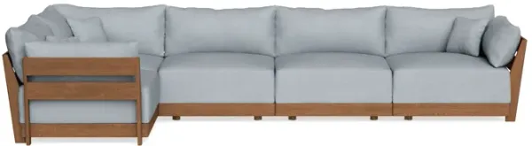 Modular Bondi Espresso 5-Seater L-Sectional in Ash | Classic Blend