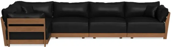 Modular Bondi Espresso 5-Seater L-Sectional in Onyx | Classic Blend