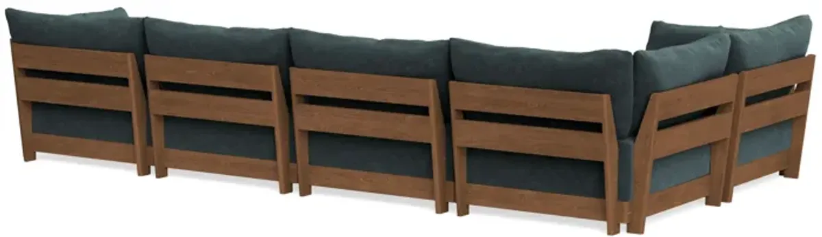Modular Bondi Espresso 5-Seater L-Sectional in Nightfall | Classic Blend