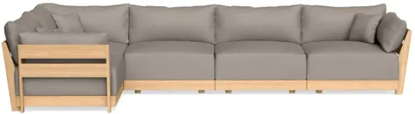 Modular Bondi Latte 5-Seater L-Sectional in Cinder Gray | Classic Blend