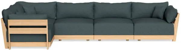 Modular Bondi Latte 5-Seater L-Sectional in Ocean Gray | Classic Blend