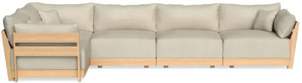 Modular Bondi Latte 5-Seater L-Sectional in Almond | Classic Blend