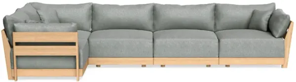 Modular Bondi Latte 5-Seater L-Sectional in Storm Gray | Classic Blend