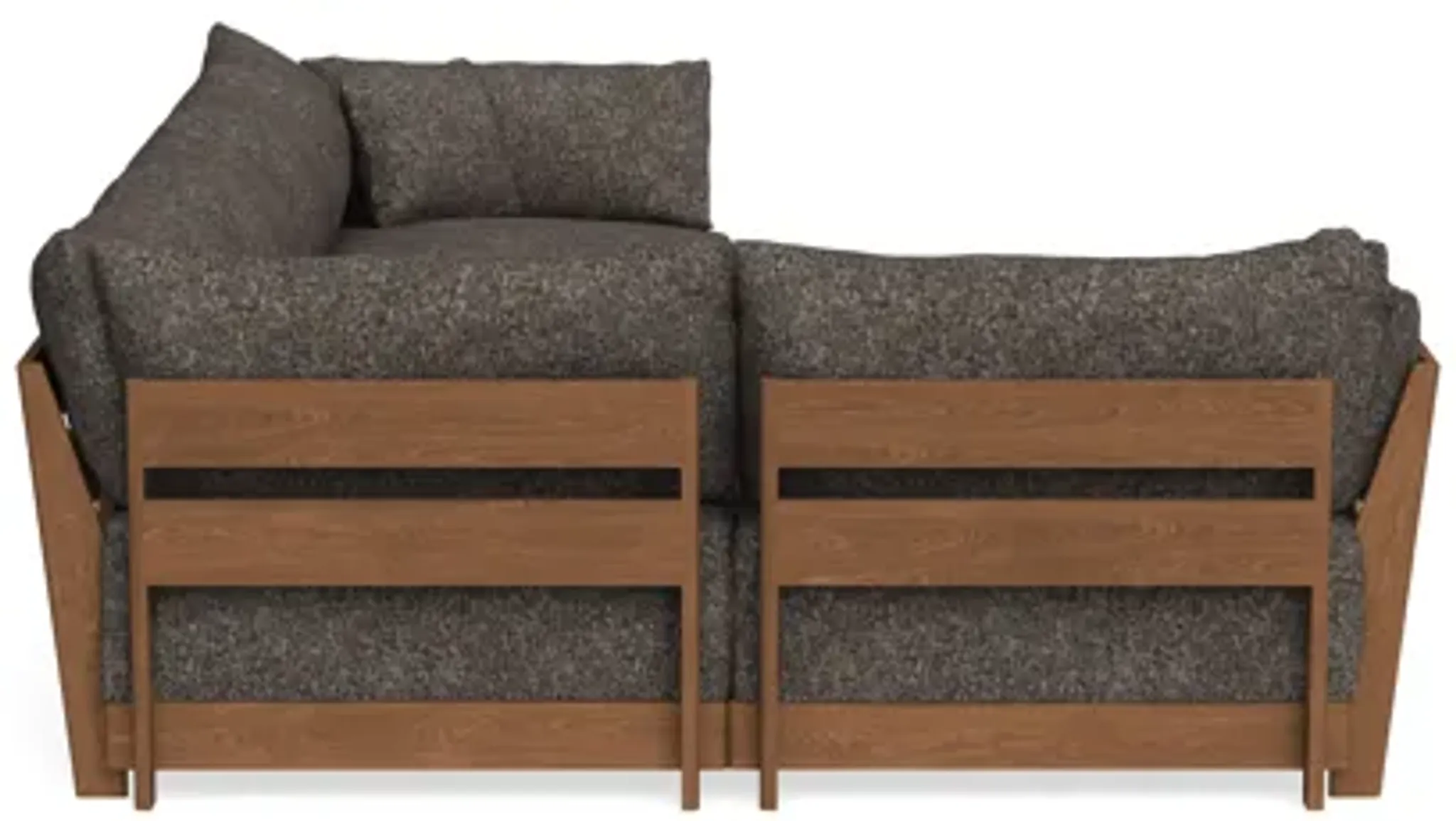 Modular Bondi Espresso 5 Seater L Sectional In Eclipse Inside Weather ...