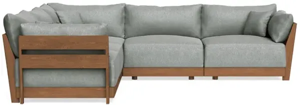 Modular Bondi Espresso 5-Seater Corner Sectional in Storm Gray | Classic Blend