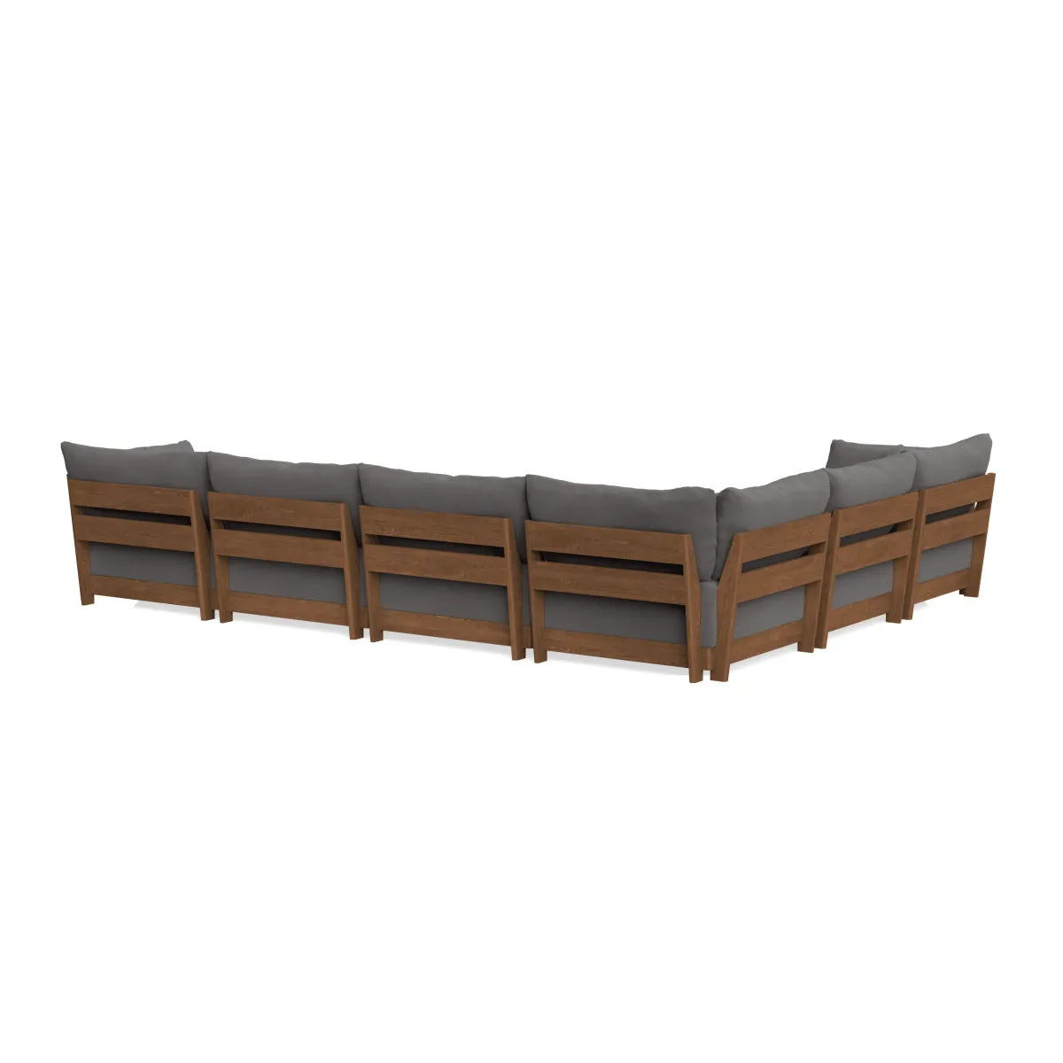 Modular Bondi Espresso 6-Seater Corner Sectional in Burnt Ember | Classic Blend