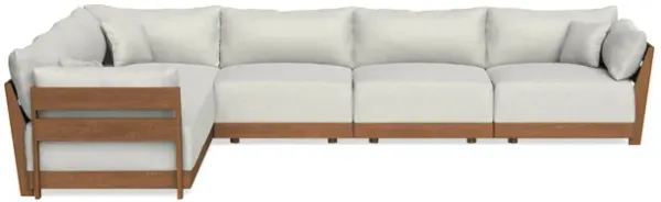 Modular Bondi Espresso 6-Seater Corner Sectional in Dove Gray | Classic Blend