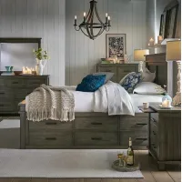 Rivington California King Captain's Bed, Dresser, Mirror, Nightstand