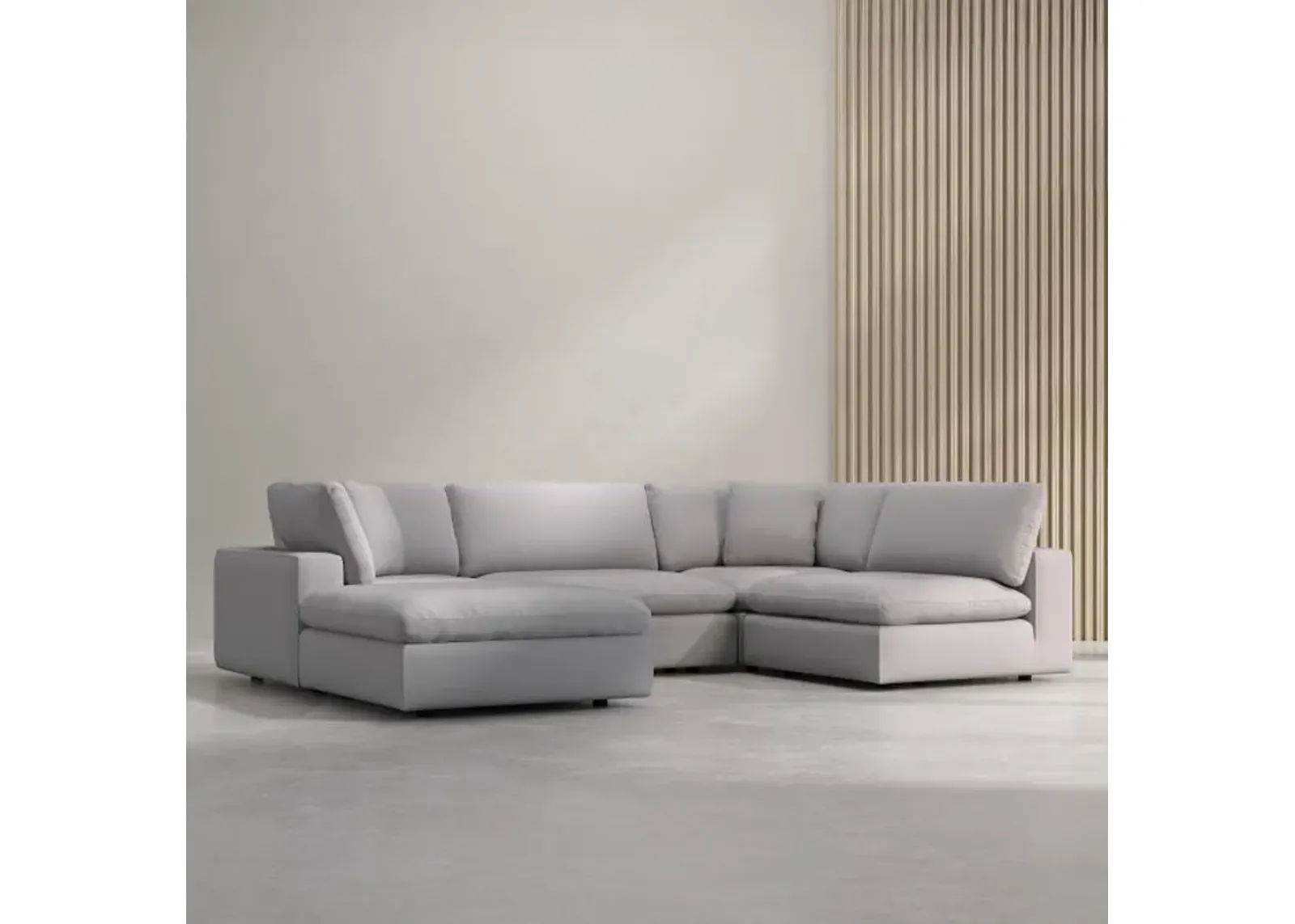 Lounge 4pc Sectional & Ottoman