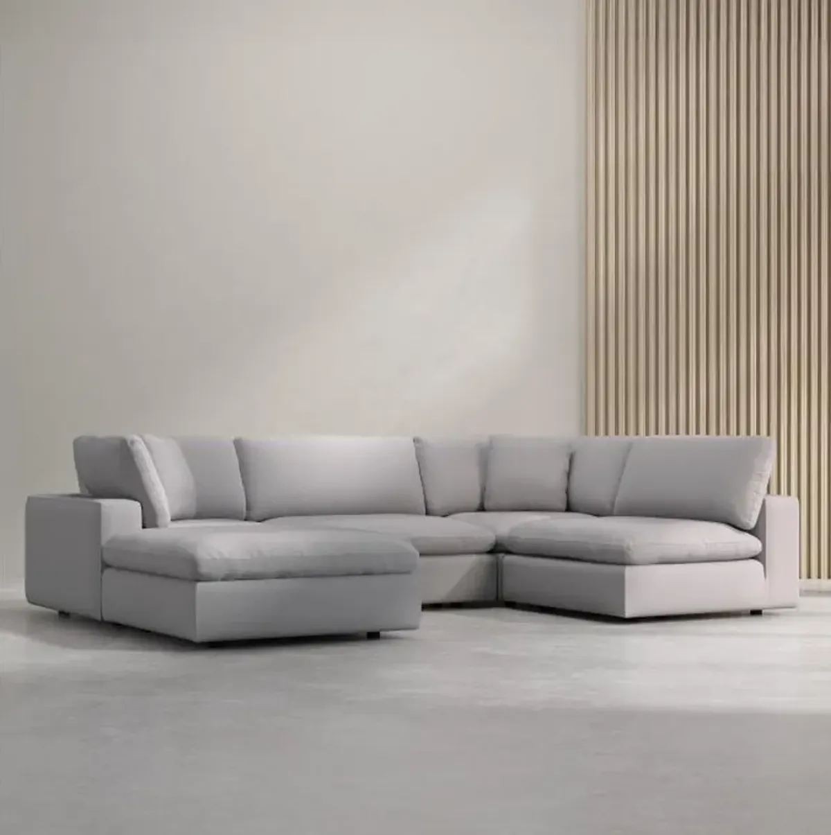 Lounge 4pc Sectional & Ottoman