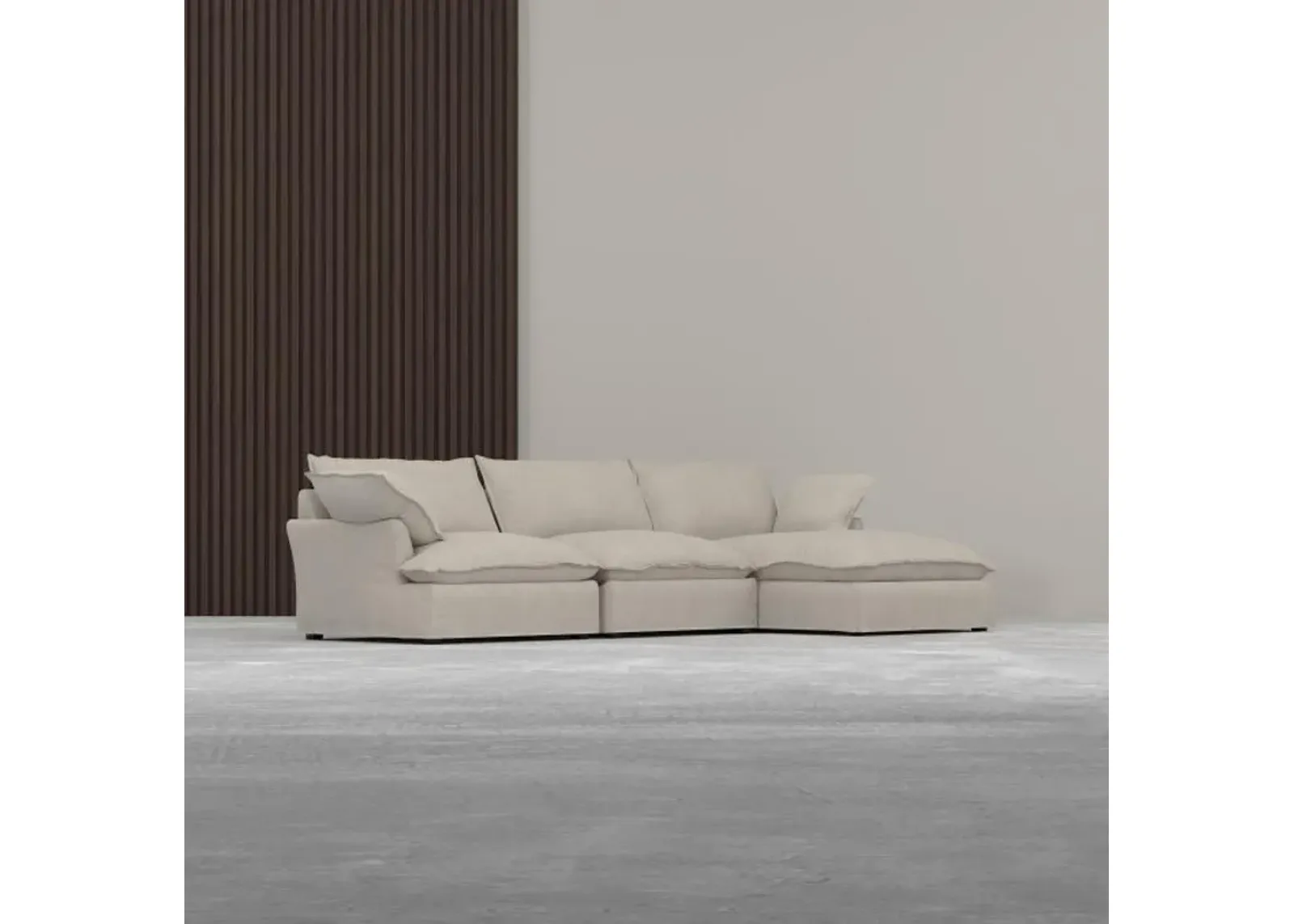 Refresh 3pc Sofa with RAF Chaise