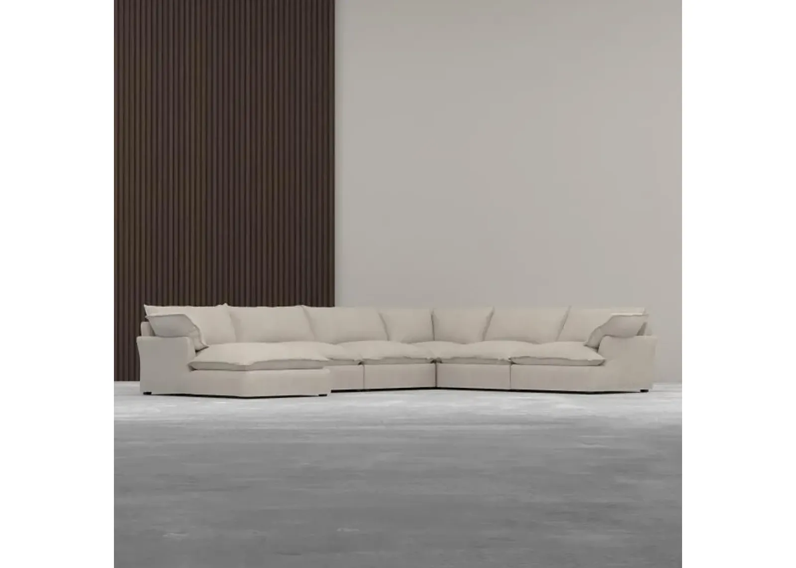 Refresh 6pc Sectional with LAF Chaise