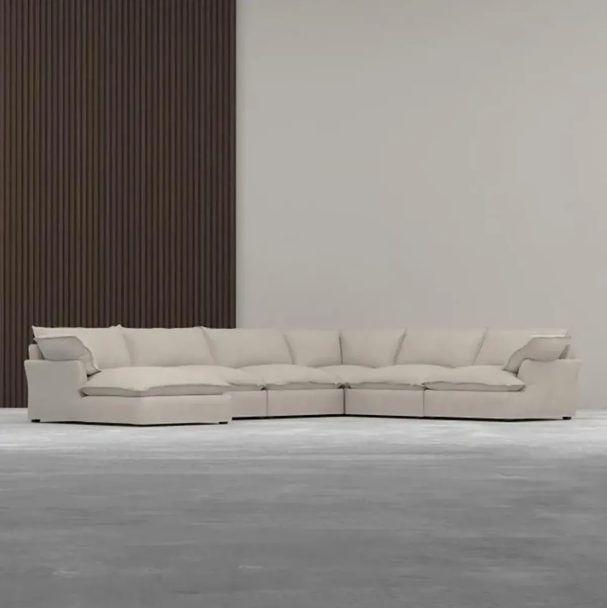 Refresh 6pc Sectional with LAF Chaise