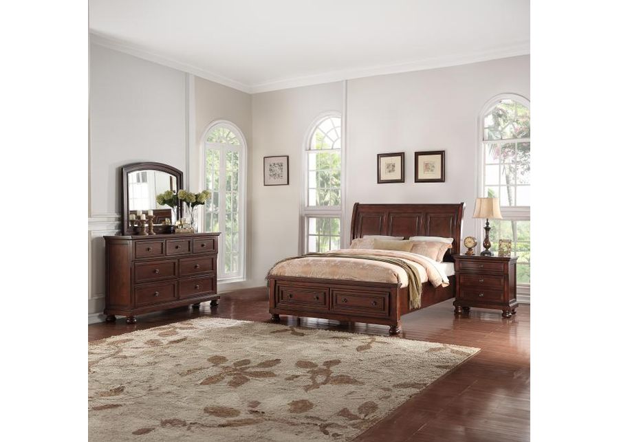 Cortland (Coming Soon) California King Sleigh Bed, Dresser, Mirror, Nightstand