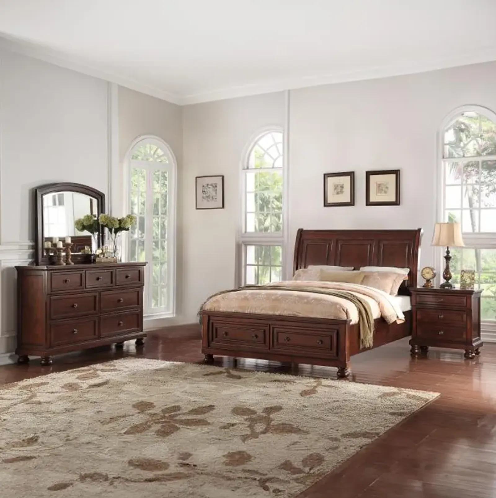 Cortland Cherry Bedroom Set - New!