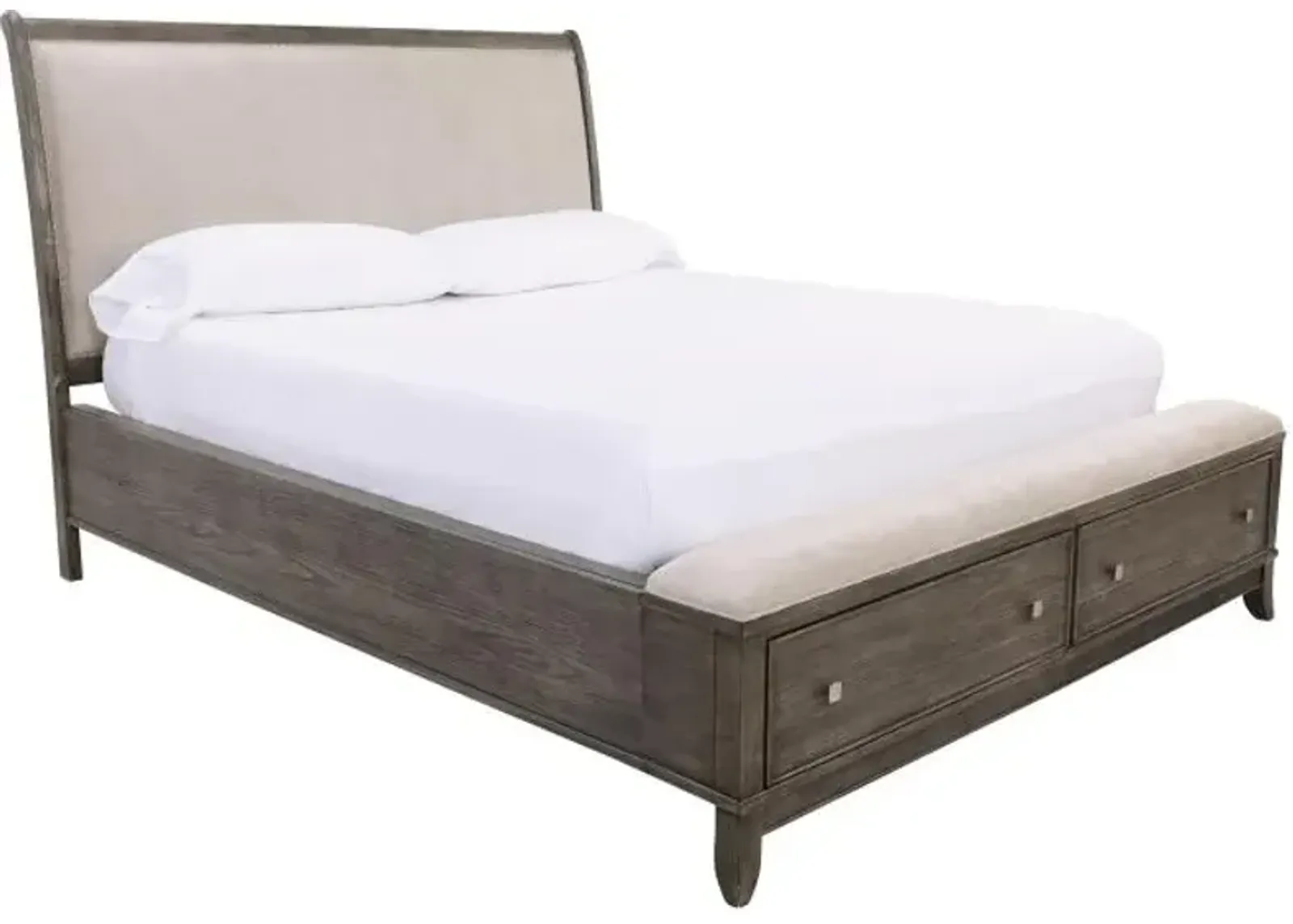 Manning Eastern King Upholstered Bench Storage Bed