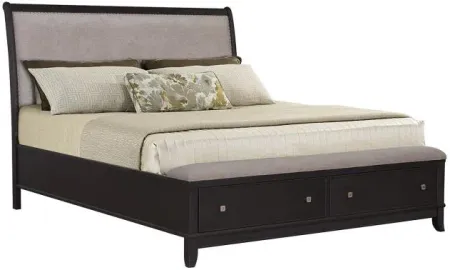 Manning California King Upholstered Bench Storage Bed