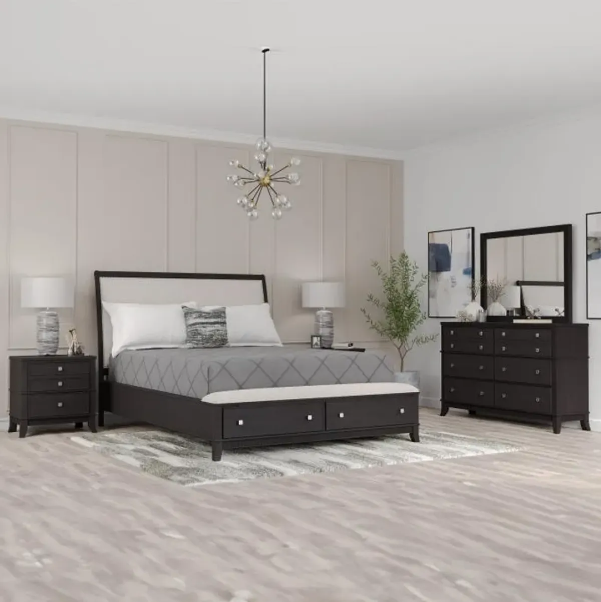 Manning Black Bedroom Set