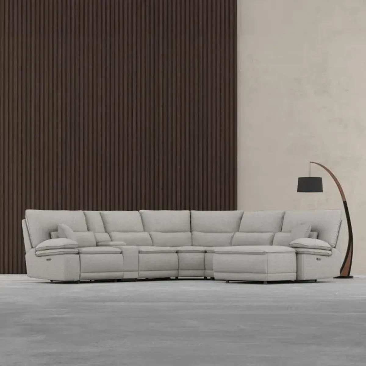 Goliath 6pc Power Chaise Sectional