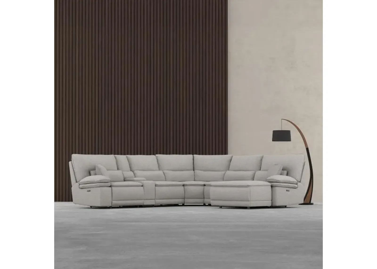 Goliath 6pc Power Chaise Sectional